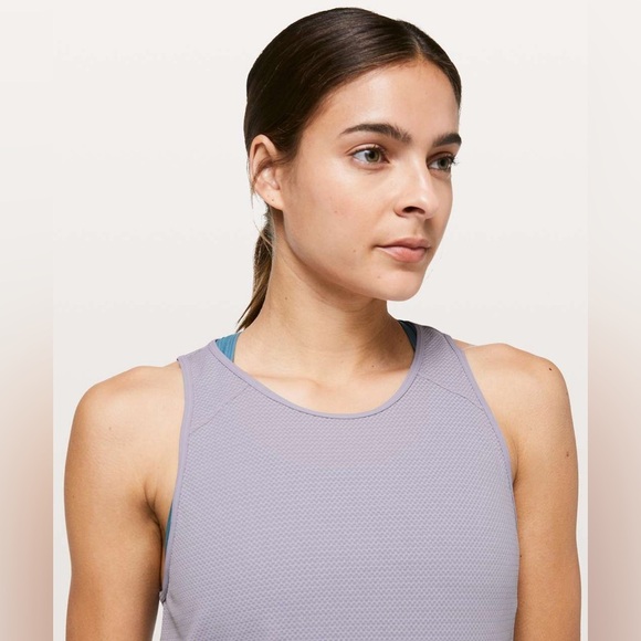 Lululemon Open Up Tank in Heathered Lavender Grey / Lavender Grey Size 6 - Picture 3 of 8